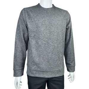 Jachs New York Mens Medium Gray Crew Neck Long Sleeve Fleece Sweatshirt